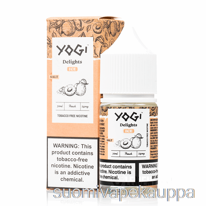 Vape Netistä Persikkajääsuoloja - Joogaherkkuja - 30ml 24mg